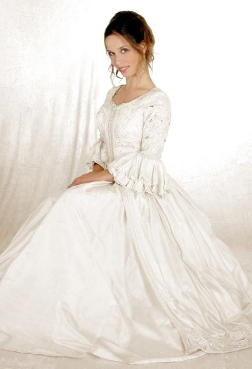 Celtic princess wedding dress