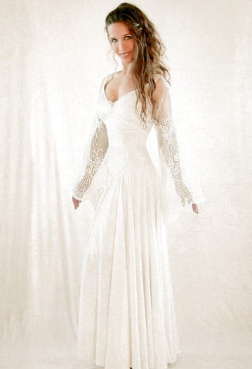 Medieval Isolde Wedding Dress - medieval renaissance wedding dress